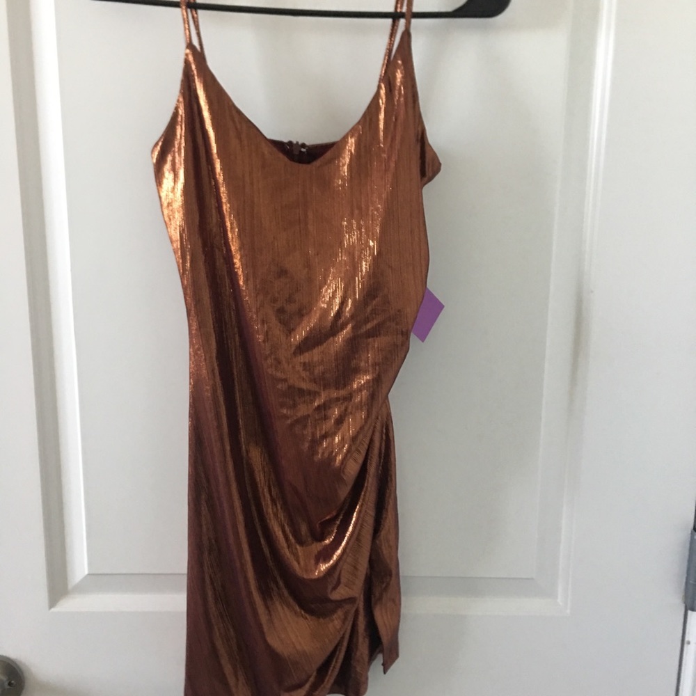 Satin Mini Dress - Picture 2 of 4